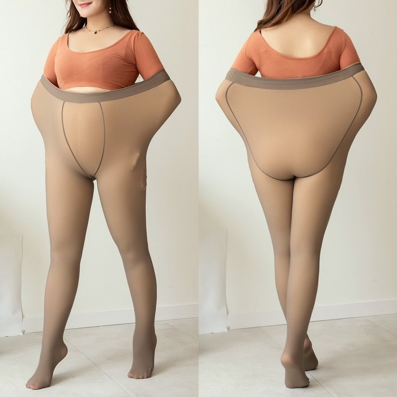 đ„LAST DAY 50% OFFđ„ Flawless Legs Fake Translucent Warm Plush Lined Elastic Tights