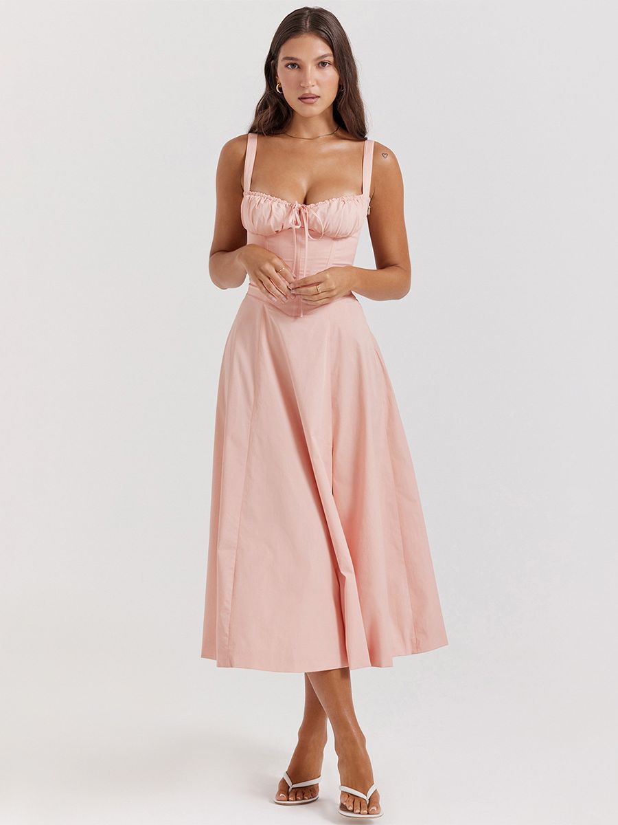🎁LAST DAY 50% OFF🔥 Nakans Floral Bustier Midriff Waist Shaper Dress 👗