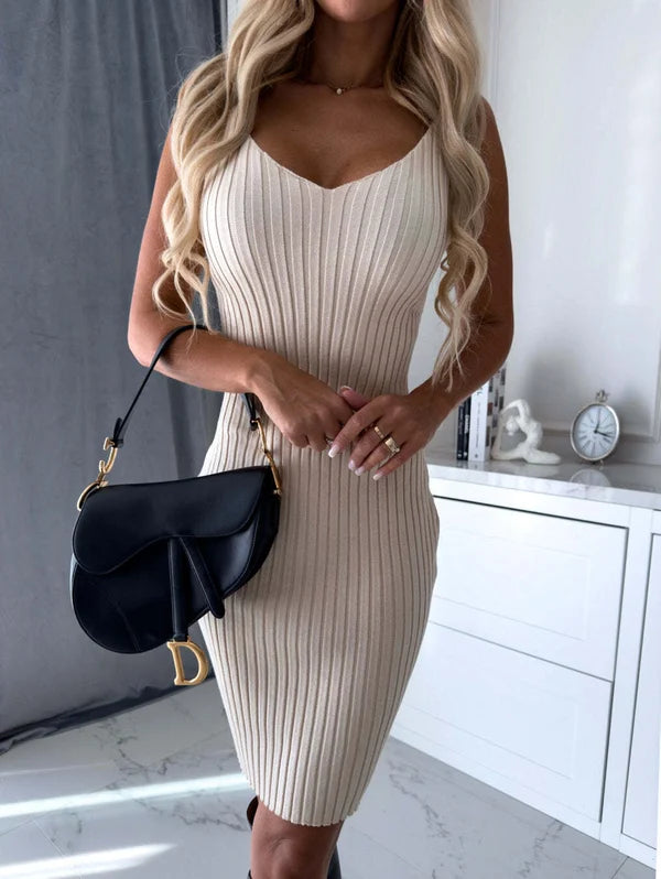 🎁LAST DAY 50% OFF🔥 Knit Pullover Sweater and Cami Dress Set