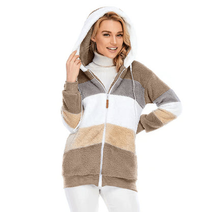🔥Last Day Sale OFF 49%🔥 CONTRASTING LAMB WOOL PADDED COAT - SPECIAL OFFER 🎁